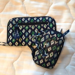 Vera Bradley Wallet and Wristlet Set